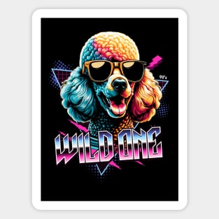 Wild One Poodle Dog Magnet